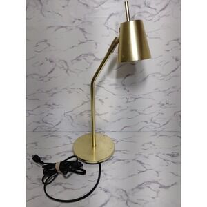 Ikea Desk Lamp Lillarp Design Gold Colour Adjustable